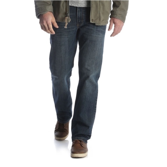 WRANGLER Jeans Men's Size 36x32 Blue Vintage 47MWZ Distressed Regular Fit - Picture 2 of 8